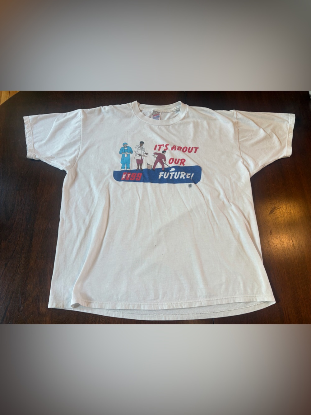 Jerzees Vintage ILGWU AFL-CIO 1199 Healthcare Labor Union Workers T-Shirt Tee